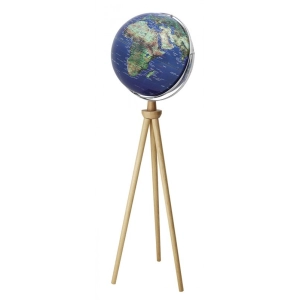 Globus TROIKA Sputnik, na stojaku, śr. 43cm, wys. 1,40m, niebiesko-zielony