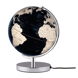 Globus TROIKA Terra Light, śr. 25cm, metalowa podstawa, czarno-srebrny-295916