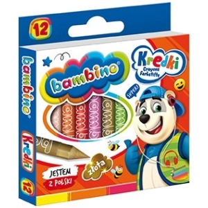 Kredki BAMBINO świecowe 12 kolorów-302447