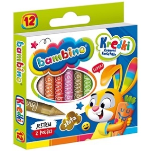 Kredki BAMBINO świecowe 12 kolorów-295983