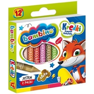 Kredki BAMBINO świecowe 12 kolorów-295984