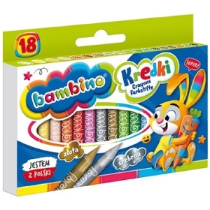 Kredki BAMBINO świecowe 18 kolorów-295993