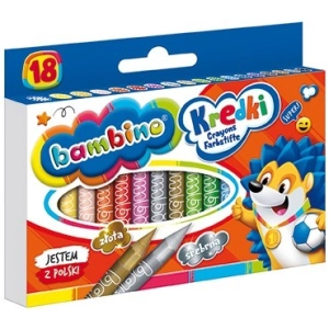 Kredki BAMBINO świecowe 18 kolorów-295995
