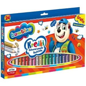 Kredki BAMBINO w drewnie 24 kolory - grube-672474