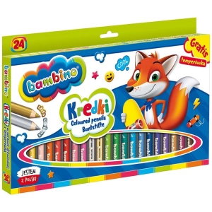 Kredki BAMBINO ołówkowe Jumbo 24 kolory + temperówka-295998