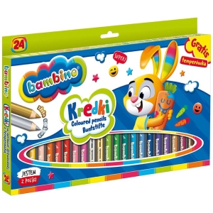 Kredki BAMBINO ołówkowe Jumbo 24 kolory + temperówka-295999