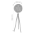 Globus TROIKA Sputnik, na stojaku, śr. 43cm, wys. 1,40m, brązowo-srebrny-295836