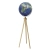 Globus TROIKA Sputnik, na stojaku, śr. 43cm, wys. 1,40m, niebiesko-zielony