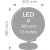 Globus podświetlany TROIKA Stellar Light, śr. 30cm, metalowa podstawa, srebrny-295871