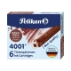 Naboje do piór PELIKAN krótkie - brązowe-685639