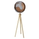 Globus TROIKA Sputnik, na stojaku, śr. 43cm, wys. 1,40m, brązowo-srebrny