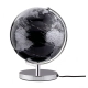 Globus TROIKA Terra Light, śr. 25cm, metalowa podstawa, czarno-srebrny