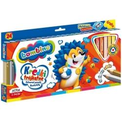 Kredki BAMBINO ołówkowe 24kol. trójkątne Jumbo-315378