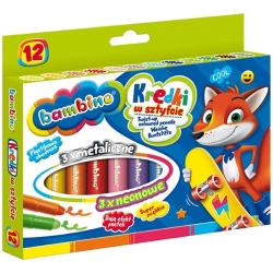 Kredki BAMBINO w sztyfcie 12 kolorów