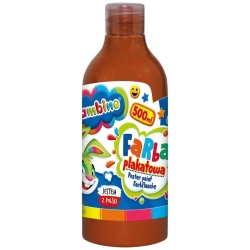 Farba plakatowa szkolna BAMBINO butelka 500ml. - brązowa