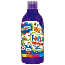 Farba plakatowa szkolna BAMBINO butelka 500ml. - fioletowa