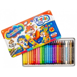 Kredki BAMBINO świecowe 24 kolory w met.op.-542257