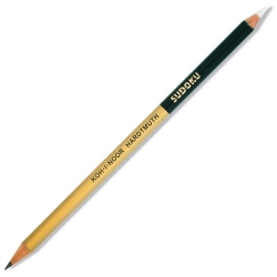 Ołówek drewniany KOH-I-NOOR 1350 dwustronny z gumką do Sudoku 2B