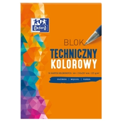 Blok techniczny OXFORD A4 10k. 225g. - kolorowy-315295