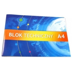 Blok techniczny KRESKA A4 10k. - kolorowy-427652
