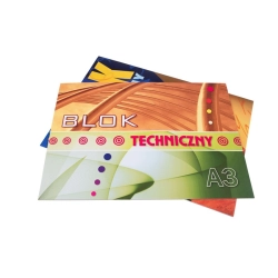 Blok techniczny KRESKA A3 10k. - biały -427647