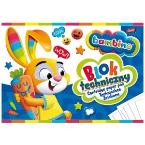 Blok techniczny BAMBINO A4 10 kartek - biały-296033