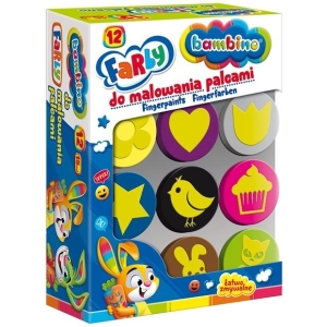 Farby do malowania palcami BAMBINO 12 kolorów-296068