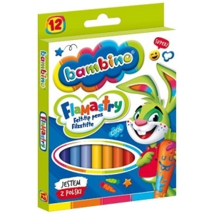Flamastry BAMBINO 12 kolorów - brokatowe-296122