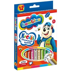 Kredki BAMBINO ołówkowe Jumbo 12 kolorów 15cm-296133