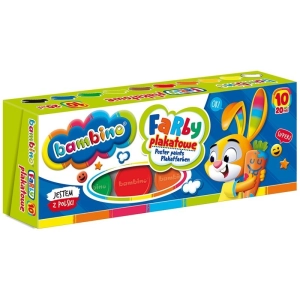 Farby plakatowe BAMBINO 20ml. - 10 kolorów-296145