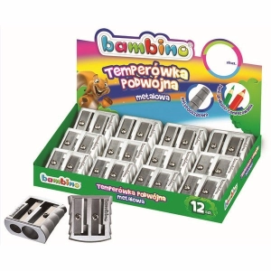 Temperówka BAMBINO metalowa - podwójna