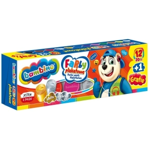Farby plakatowe BAMBINO 20ml. - 12 kolorów-296248