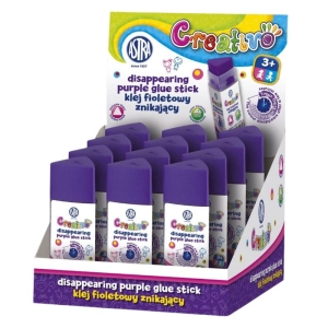 Klej w sztyfcie ASTRA 12g. trójkątny znikający - fioletowy-296320