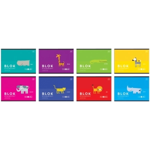 Blok rysunkowy INTERDRUK A4 BB Kids 20 kartek 120g. - biały-296502