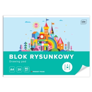 Blok rysunkowy INTERDRUK A4 biały-89213