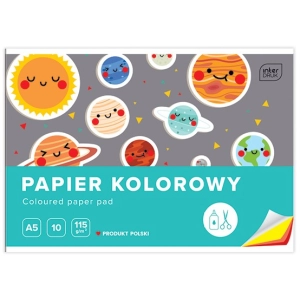 Zeszyt papierów kolorowych INTERDRUK A5-89226