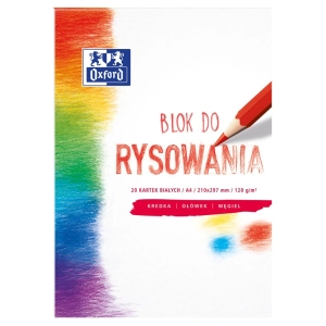Blok rysunkowy OXFORD A4 20k. 120g. - biały -315294