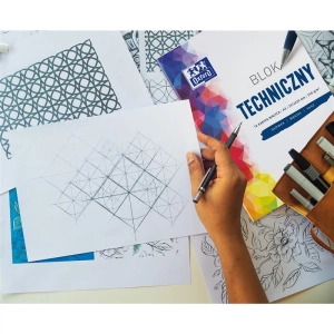 Blok techniczny OXFORD A4 10 kartek 250g. - biały-296781