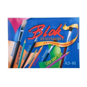 Blok rysunkowy KRESKA A3 16 kartek - kolorowy-296807