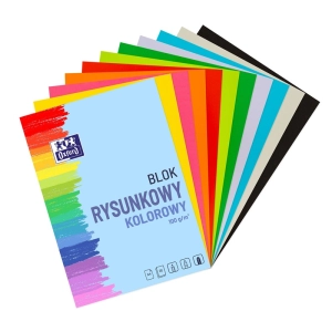 Blok rysunkowy OXFORD A4 10 kartek 100g. - kolorowy-296829