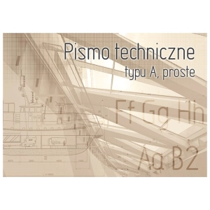 Blok Ćwiczymy pismo techniczne A4 KRESKA typ A - proste