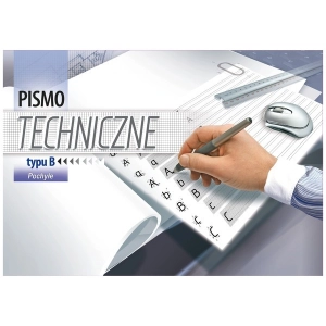 Blok Ćwiczymy pismo techniczne A4 KRESKA typ B - pochyłe