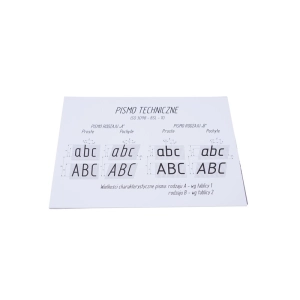 Blok Ćwiczymy pismo techniczne A4 KRESKA typ B - pochyłe-296984