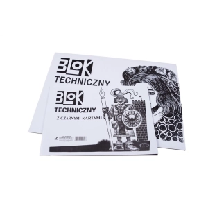 Blok techniczny KRESKA A4 10k. - czarny-427651