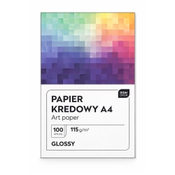 Papier kredowy INTERDRUK A4 115g. op.100 - błyszczący
