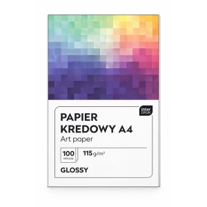 Papier kredowy INTERDRUK A4 115g. op.100 - błyszczący