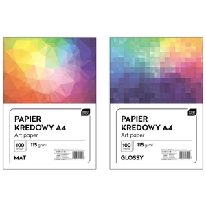 Papier kredowy INTERDRUK A4 115g. op.100 - błyszczący-297294