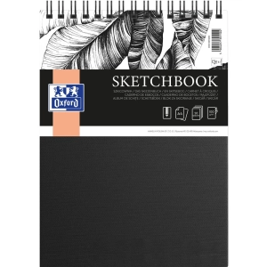 Szkicownik artystyczny OXFORD A4 50 kartek 100g spirala - czarny