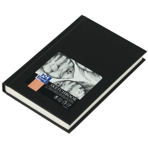 Szkicownik artystyczny OXFORD A6 96 kartek 100g szyty - czarny-297460