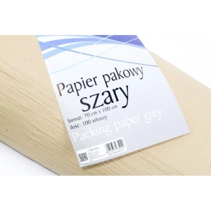 Papier pakowy BENIAMIN 70x100cm op.100 arkuszy - szary-297819
